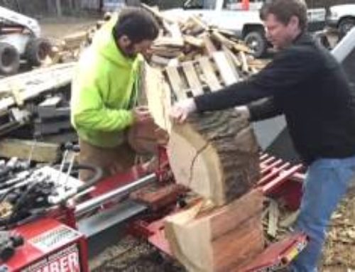 Lifting 110 lb Log Slice with Hydraulic Power…